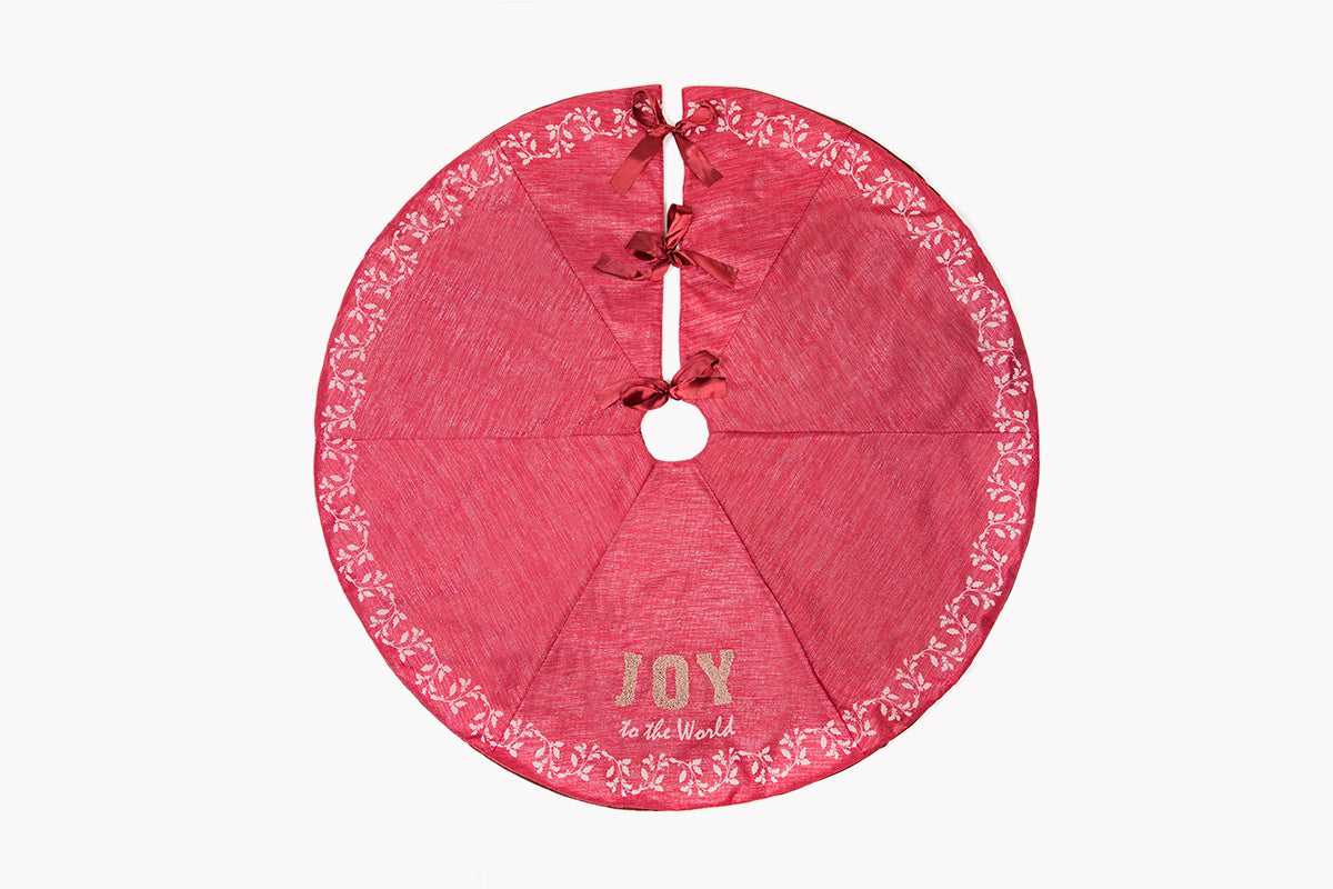 ML17133 Joy to the World Tree Skirt 56 Round
