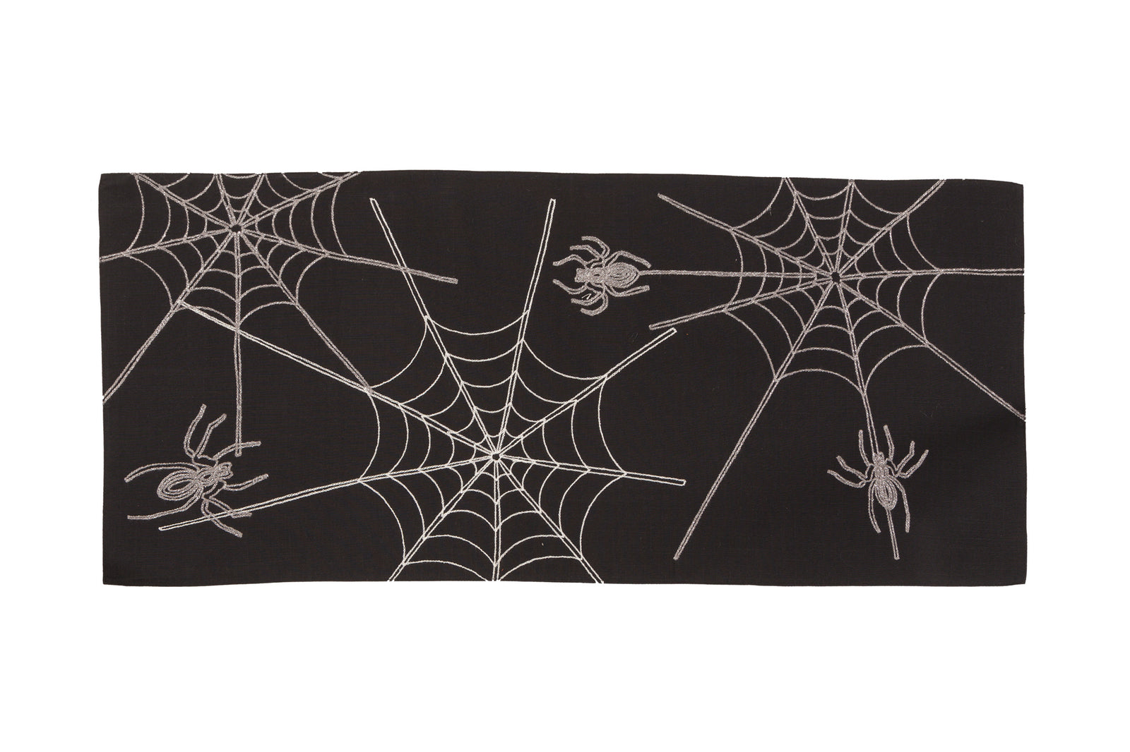XD18801 Spider Web Table Runner 16x36 White