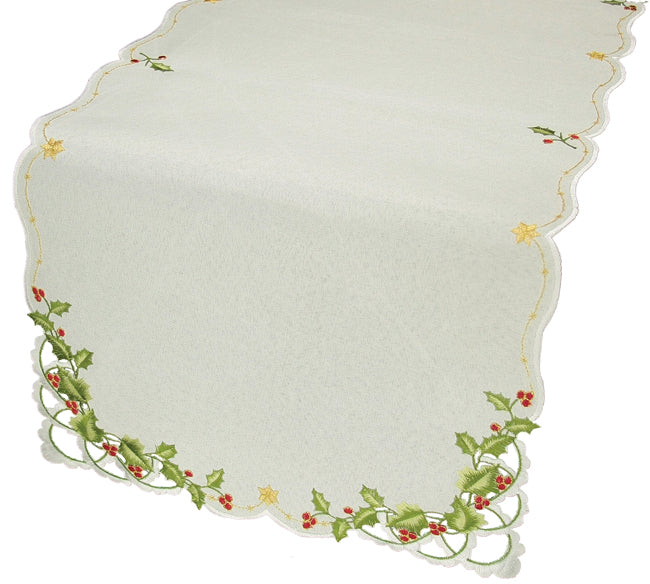 XD13188 Winter Berry Table Runner 16x34