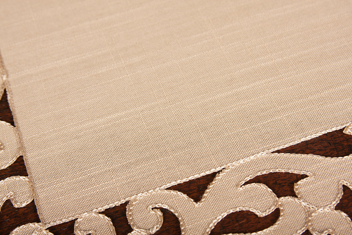Xia Home Fashions Vine Embroidered Cutwork Placemats Set of 4 14x20
