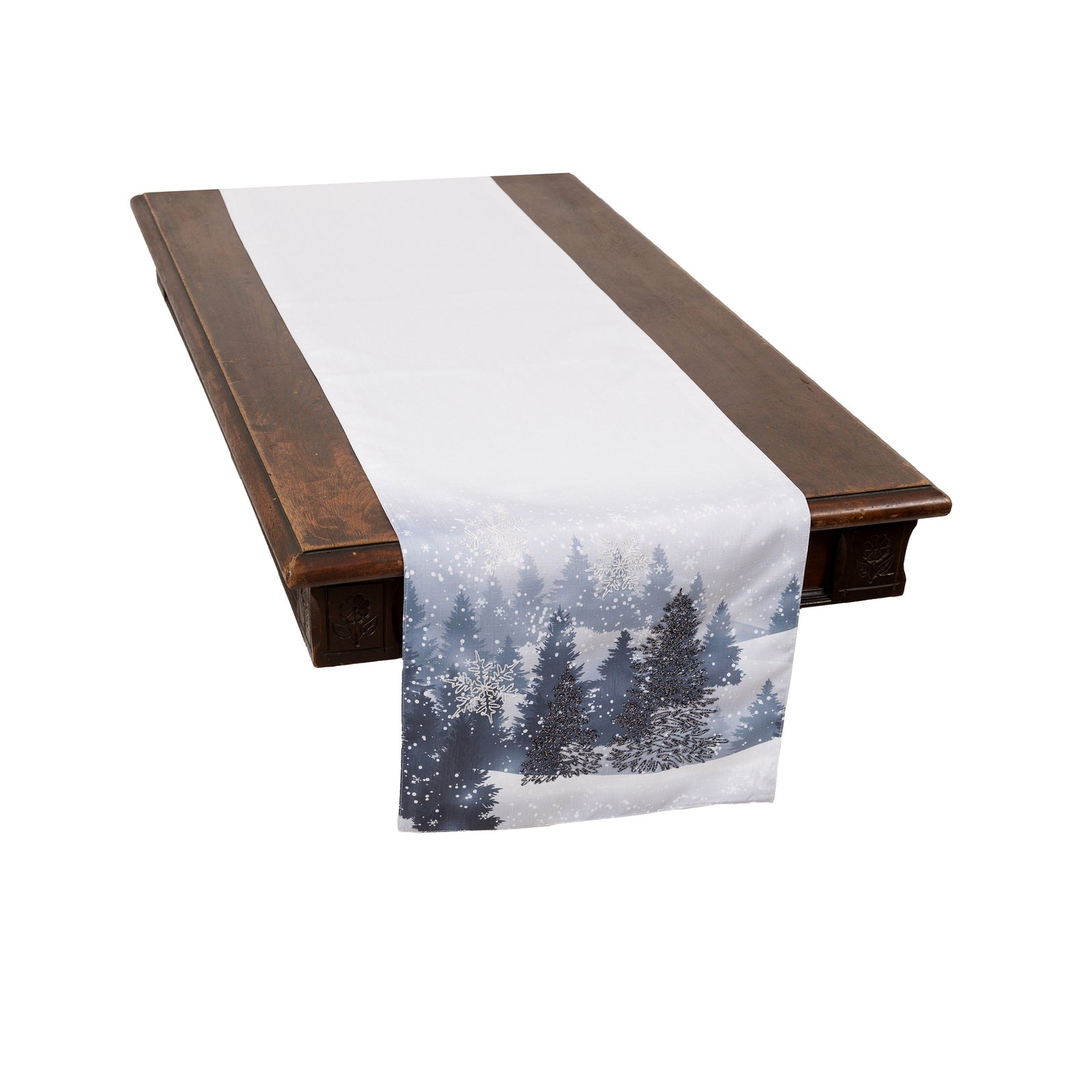 XD18910 Double Layer Table Runner 16x36 White