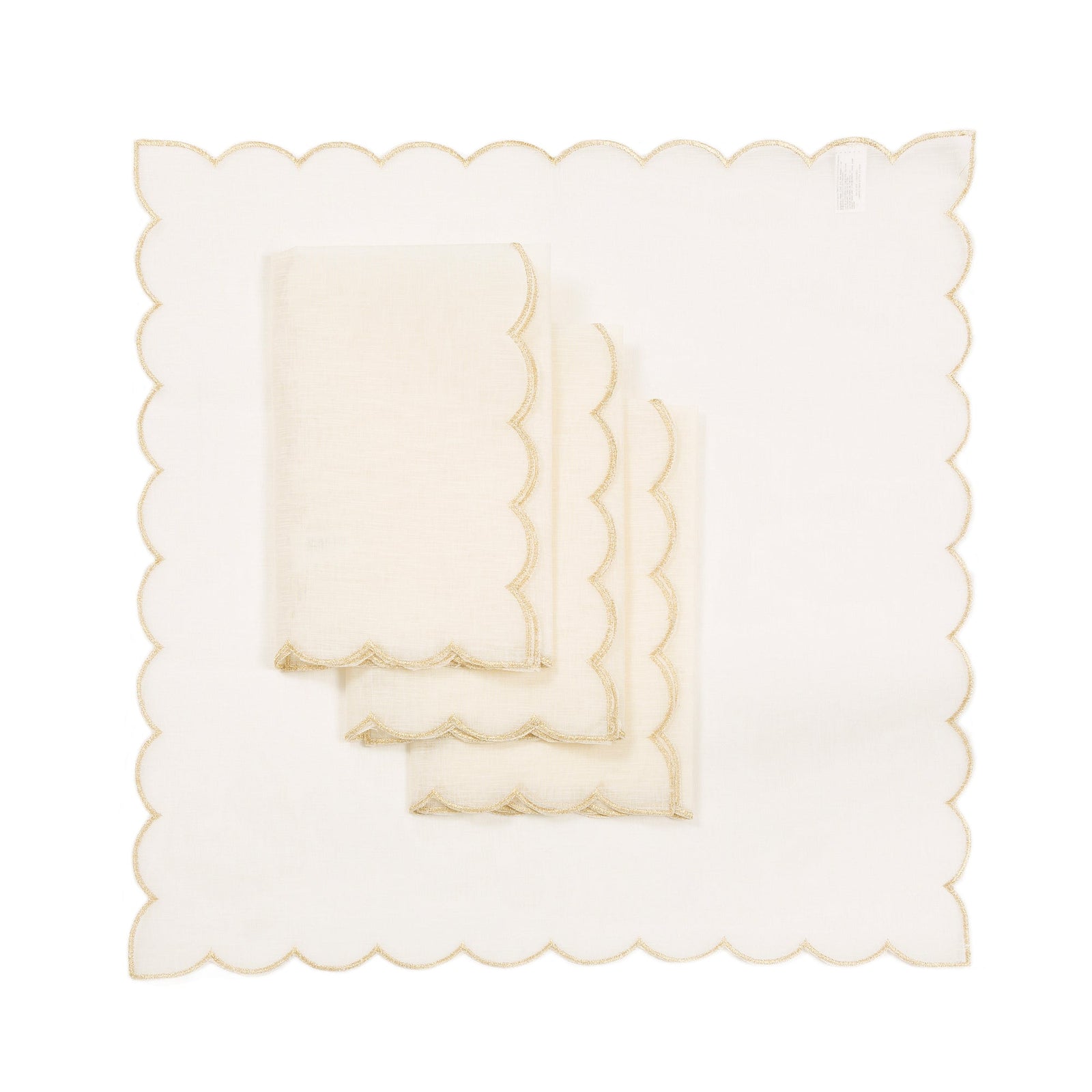 Sheer Scalloped Edge
