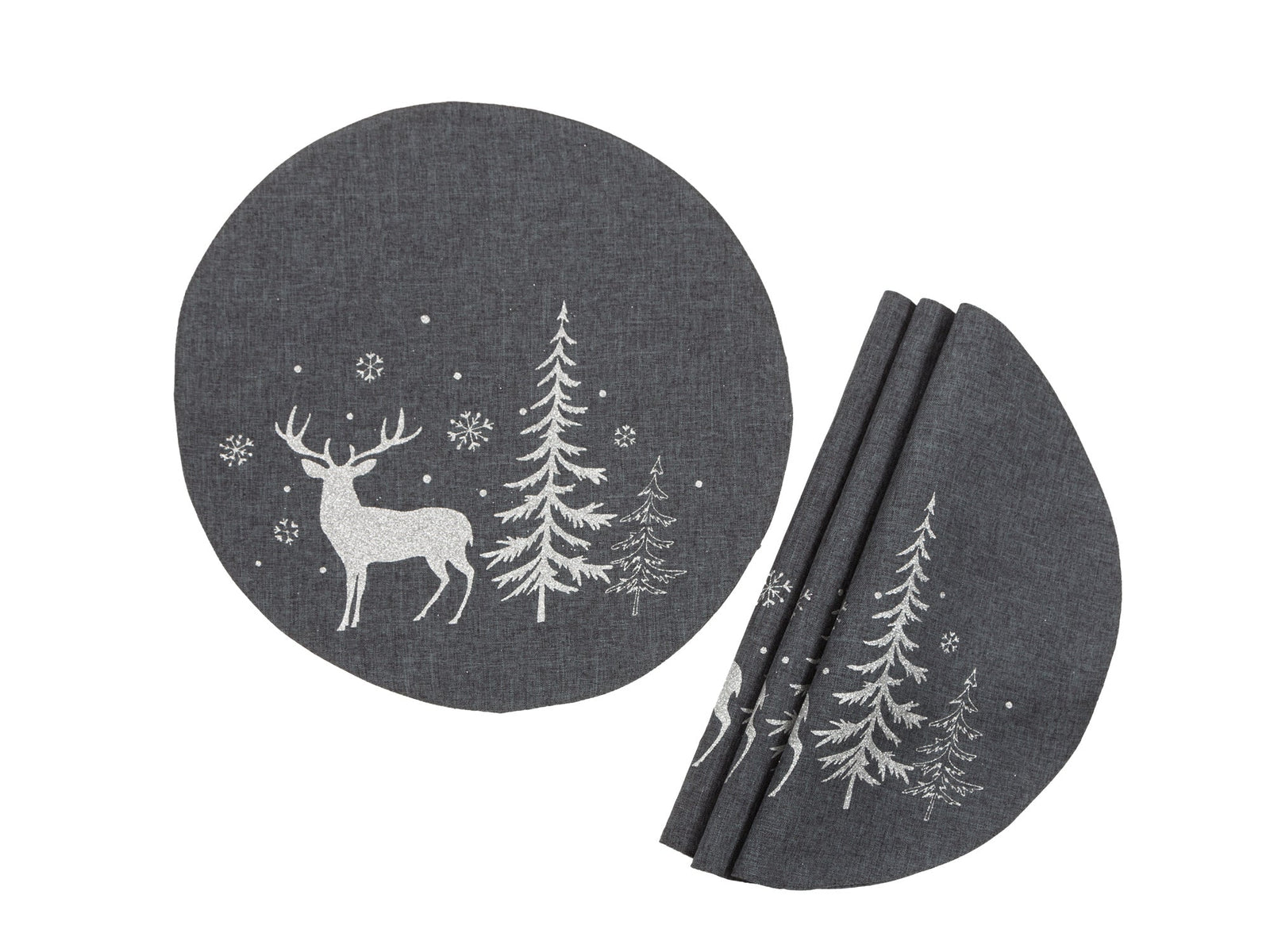 Winter Forest Deer