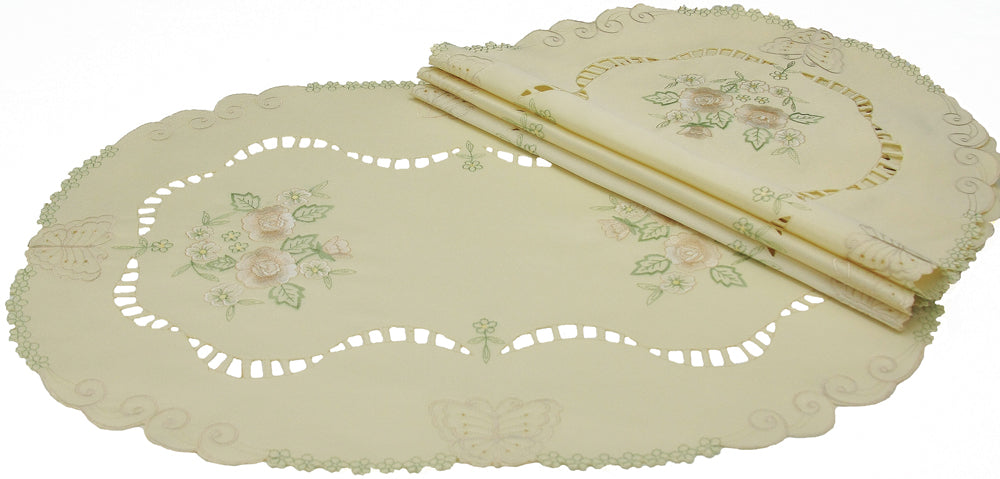 Butterfly Cutwork Floral
