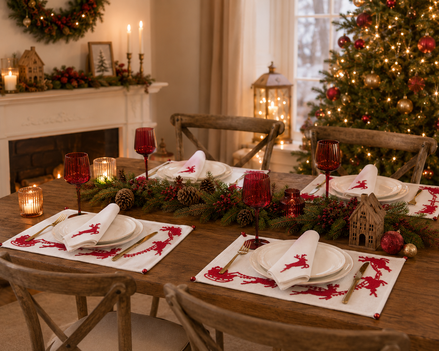 Holiday Reindeer Placemat