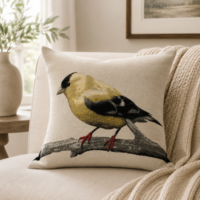 Bird Embroidery Decorative Pil Pillows