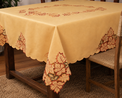 XD75018 Bountiful Leaf Tablecloth 60x84