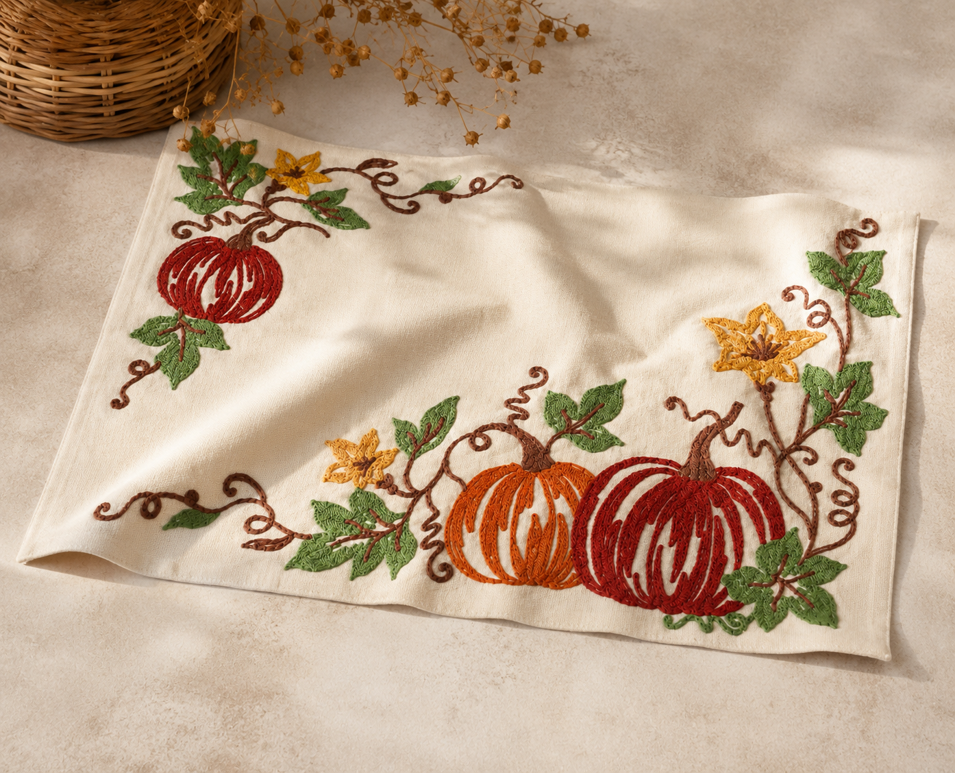 Harvest Pumpkins Placemats | Set of 4