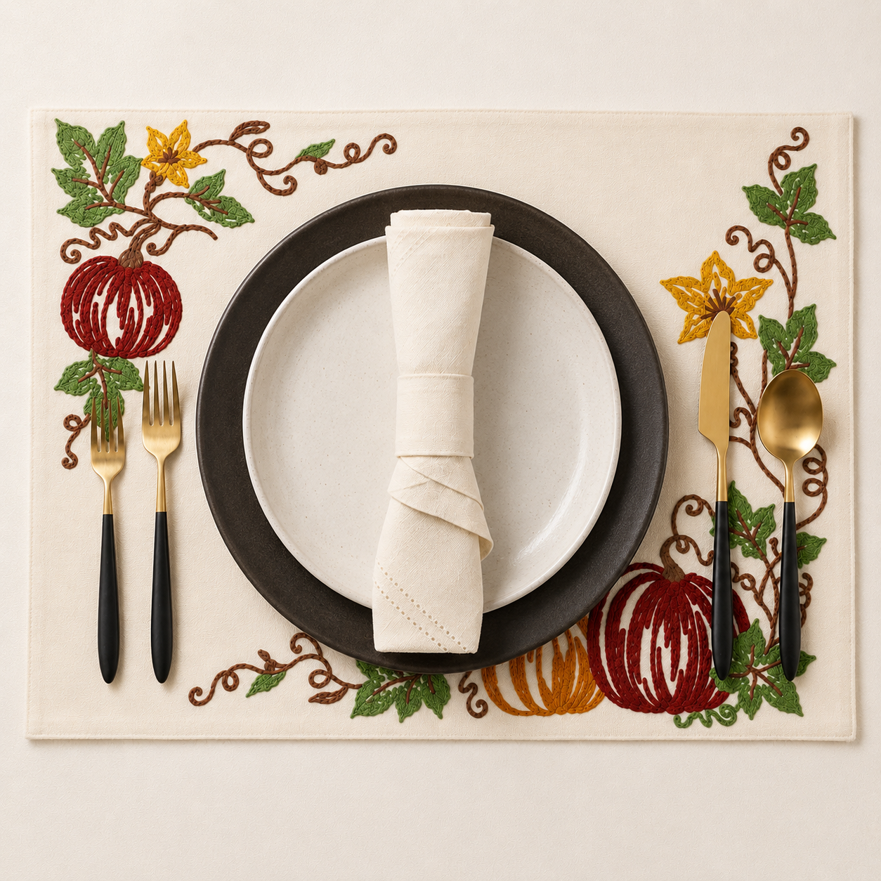 Harvest Pumpkins Placemats | Set of 4