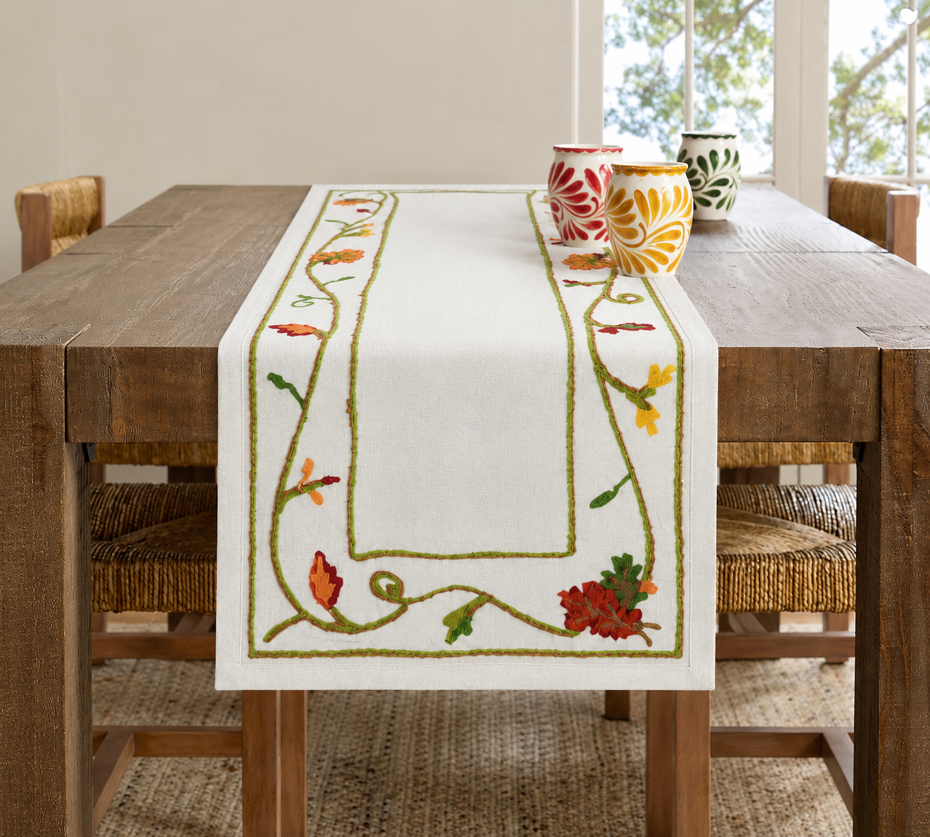 Harvest Vine Cotton Table Runner