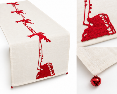 Holiday Reindeer Table Runner