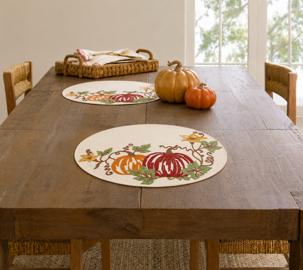 Harvest Pumpkins Placemats | Set of 4