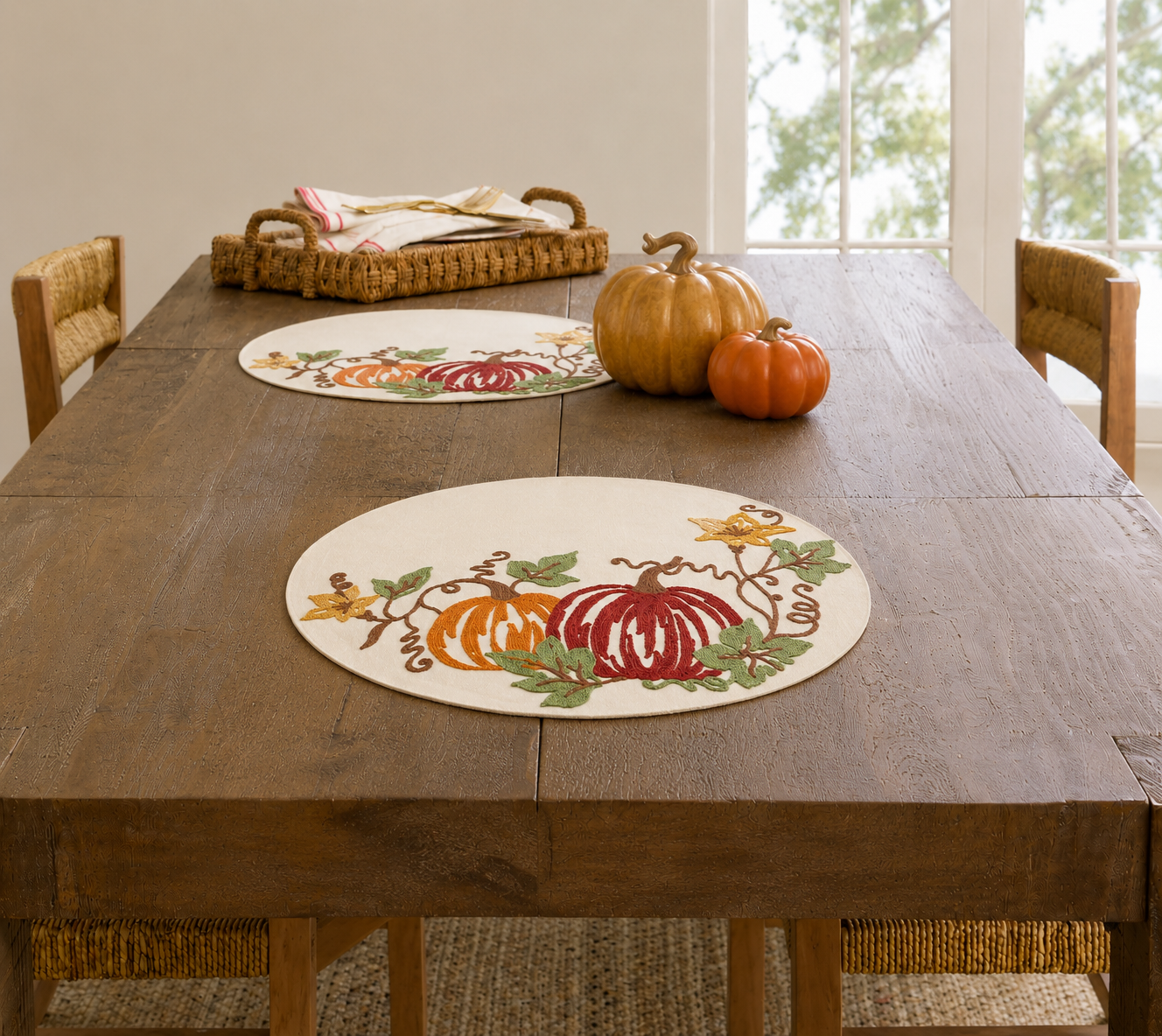 Harvest Pumpkins Placemats | Set of 4
