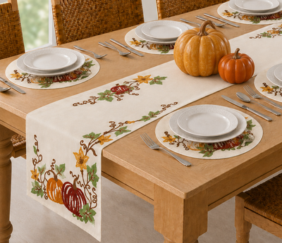 Harvest Pumpkins Placemats | Set of 4