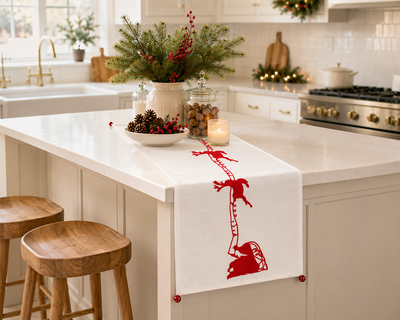 Holiday Reindeer Table Runner