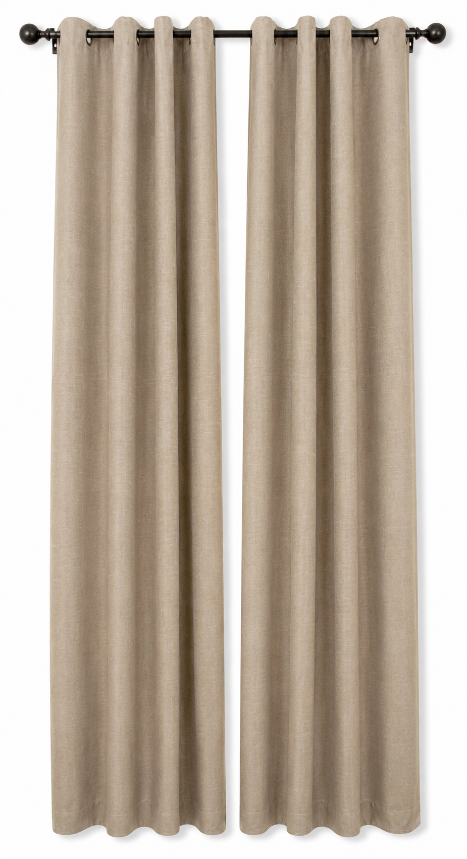 MANOR LUXE Elle Blackout Curtain Panels Grommet Thermal Lined 2 Pack 50x63 White