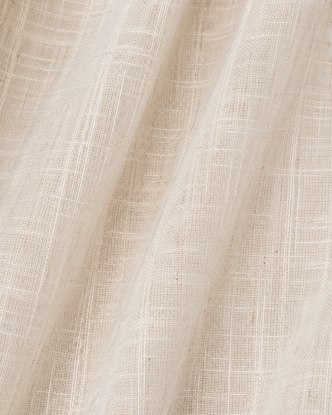 ML16608 Pompeia Textured Stripe Sheer Rod Pocket Curtain Panel 52x96 Natural Polyester