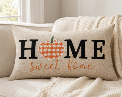 Home Sweet Home Pumpkin Harvest Pillow Cover
