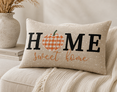 Home Sweet Home Pumpkin Harvest Pillow Cover
