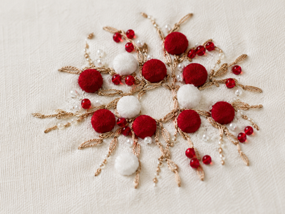 Holiday Berry Wreath Napkins