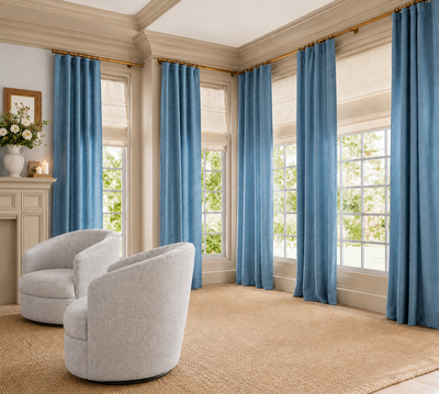 MANOR LUXE Elle Blackout Curtain Panels Grommet Thermal Lined 2 Pack 50x63 White