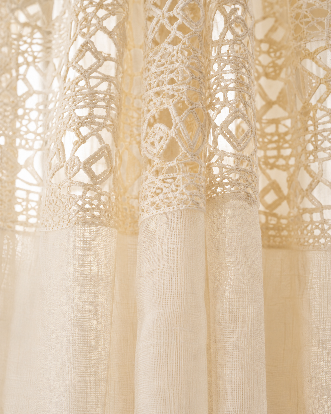 MLC10110 Juliette Crochet Sheer Curtain