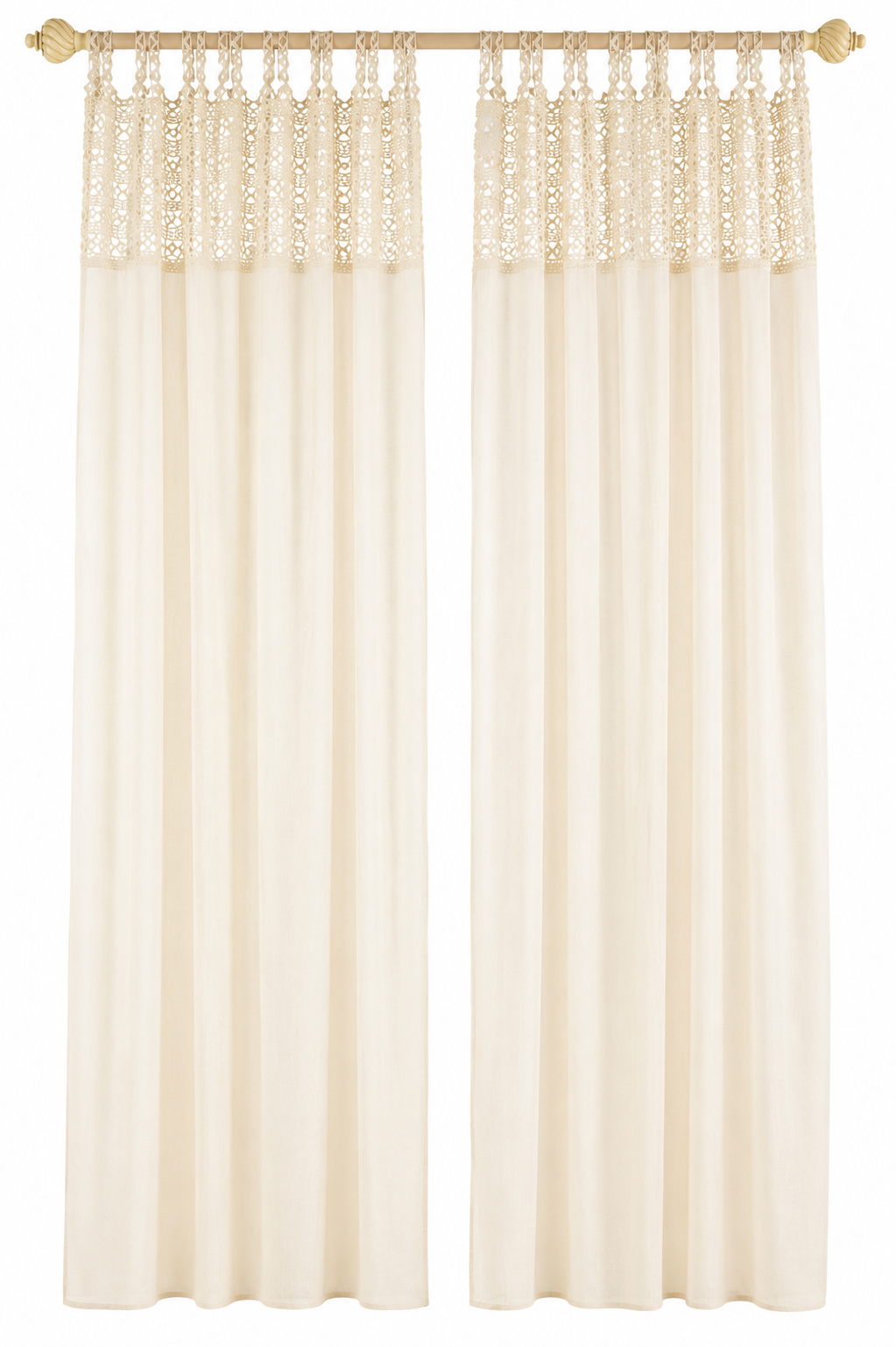 MLC10110 Juliette Crochet Sheer Curtain