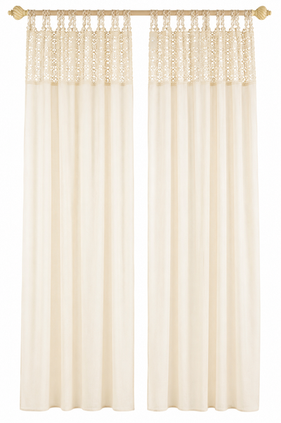 MLC10110 Juliette Crochet Sheer Curtain