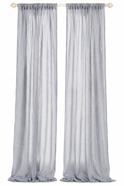 Blue Ridge Sheer Rod Pocket Curtain Panel