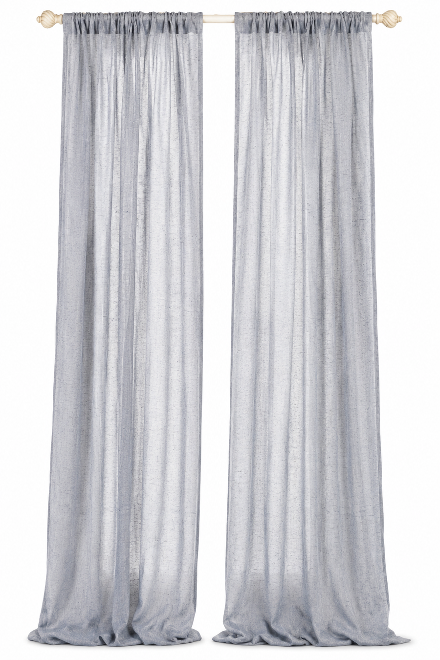 Blue Ridge Sheer Rod Pocket Curtain Panel