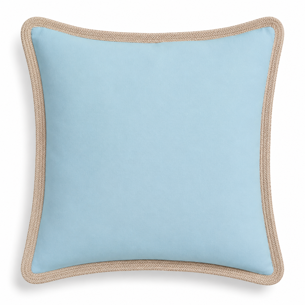 Classic Jute Trimmed Solid Pillows
