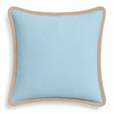 Classic Jute Trimmed Solid Pillows