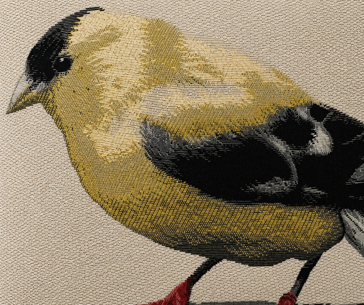 Bird Embroidery Decorative Pil Pillows