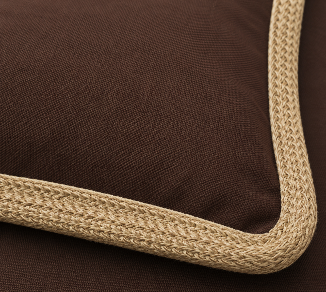 Classic Jute Trimmed Solid Pillows