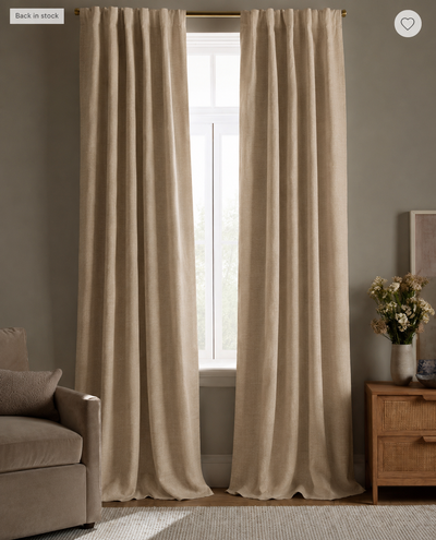 MANOR LUXE Elle Blackout Curtain Panels Grommet Thermal Lined 2 Pack 50x63 White