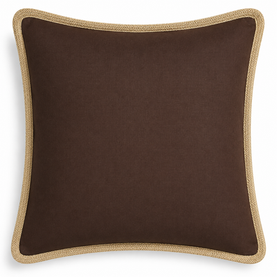 Classic Jute Trimmed Solid Pillows
