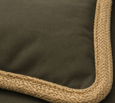 Classic Jute Trimmed Solid Pillows