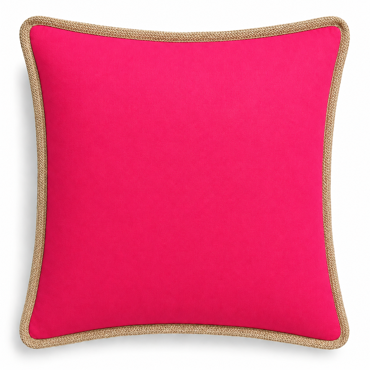 Classic Jute Trimmed Solid Pillows