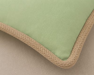 Classic Jute Trimmed Solid Pillows