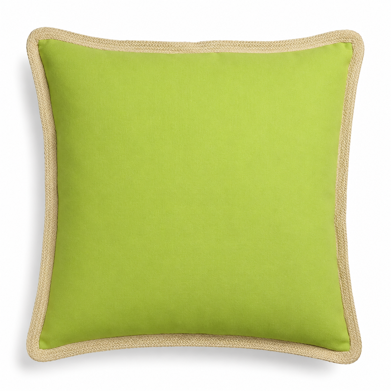 Classic Jute Trimmed Solid Pillows