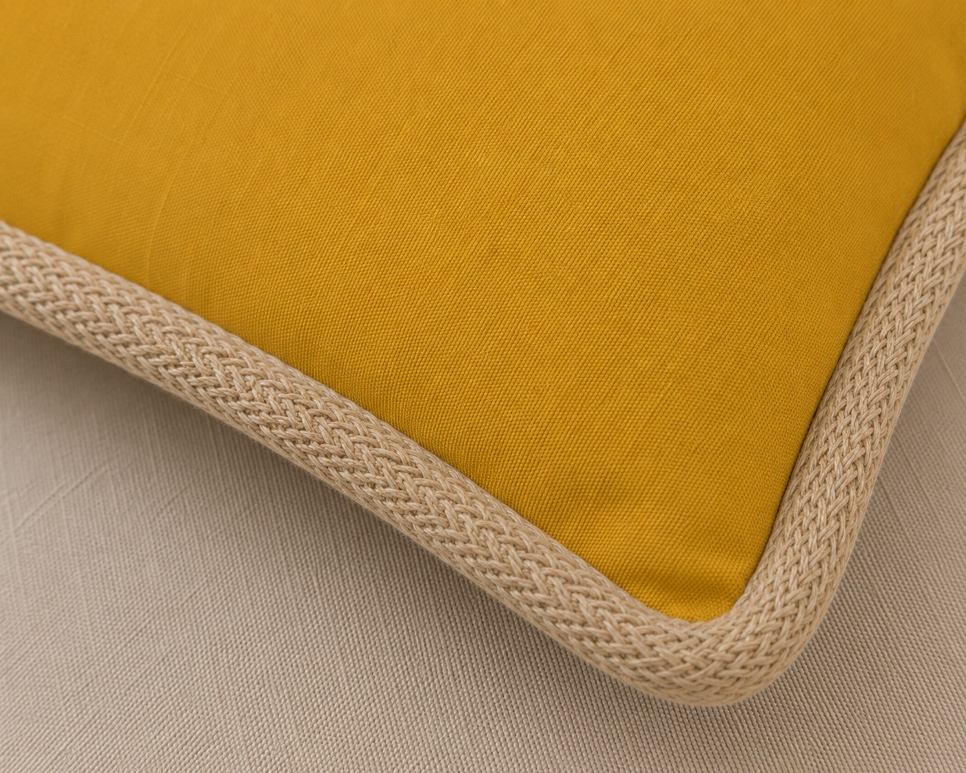 Classic Jute Trimmed Solid Pillows