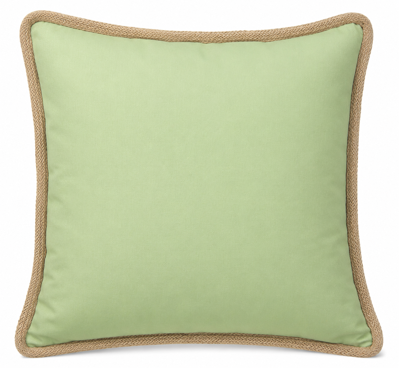 Classic Jute Trimmed Solid Pillows