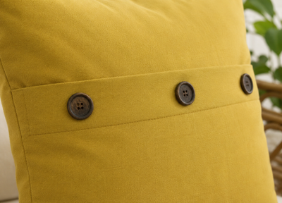 Solid Color with Buttons Pillows