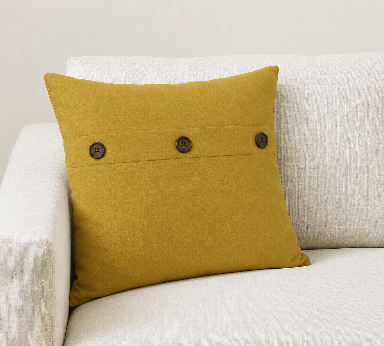 Solid Color with Buttons Pillows