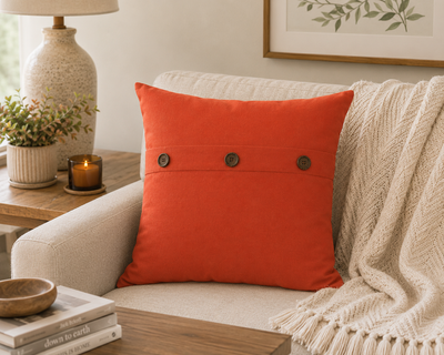 Solid Color with Buttons Pillows