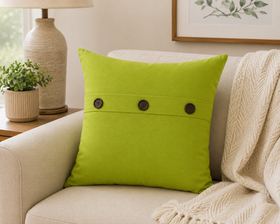 Solid Color with Buttons Pillows
