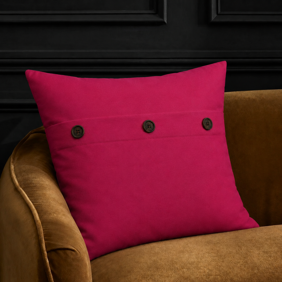 Solid Color with Buttons Pillows