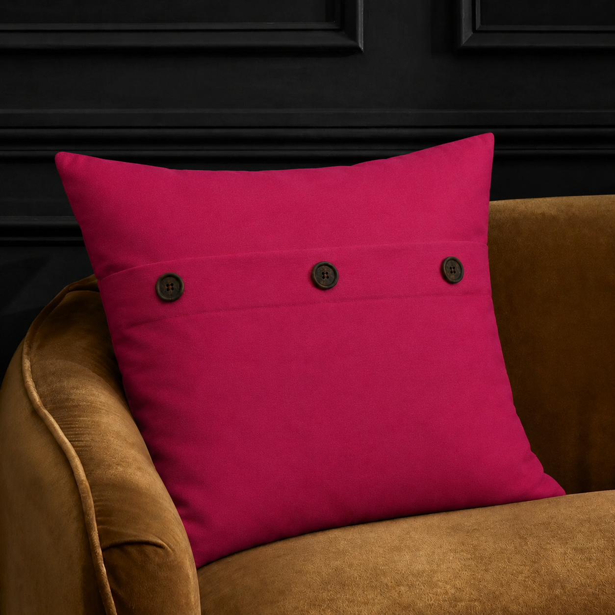Solid Color with Buttons Pillows