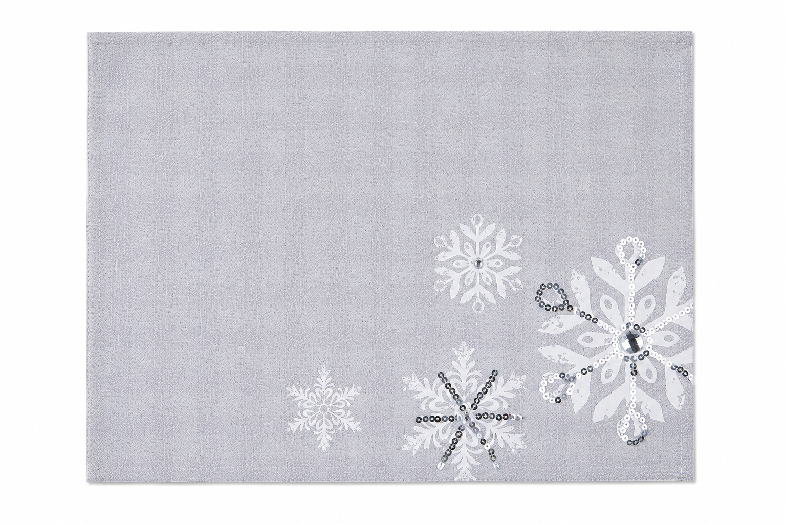Glistening Snow Placemats | Set of 4