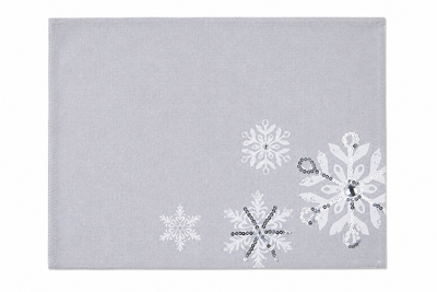 Glistening Snow Placemats | Set of 4